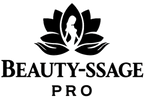 Logo of Beauty-Ssage Pro with a stylized figure and leaves on a white background